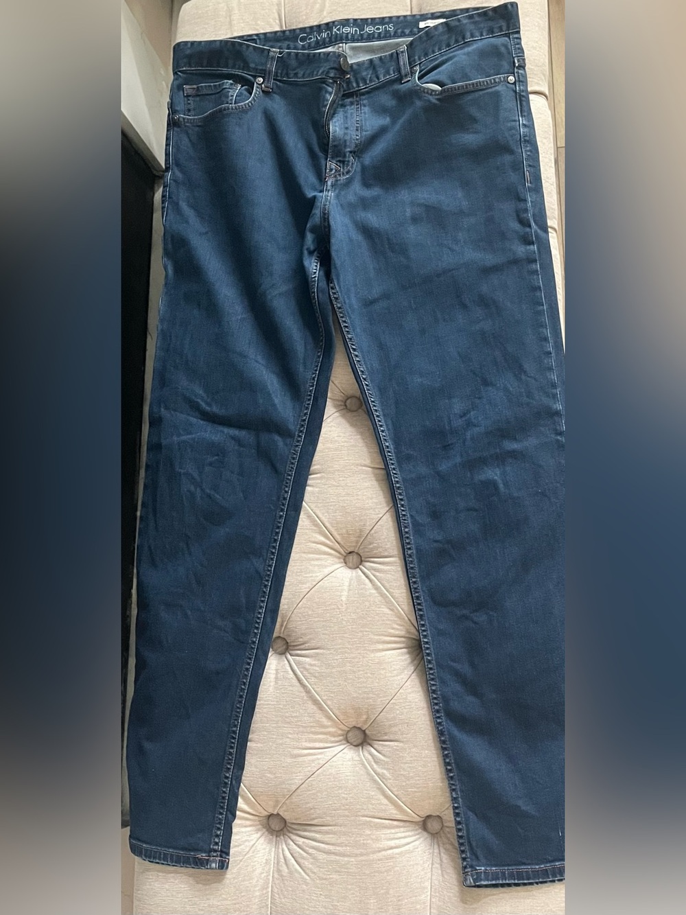 Calvin Klein Jeans Slim Straight Dark Blue Denim